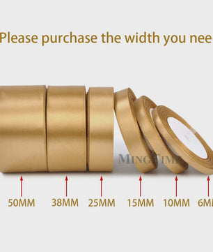 Satijnen Lint 22 Meter - Diverse Breedtes (6mm t/m 50mm) voor Decoratie & Knutselen