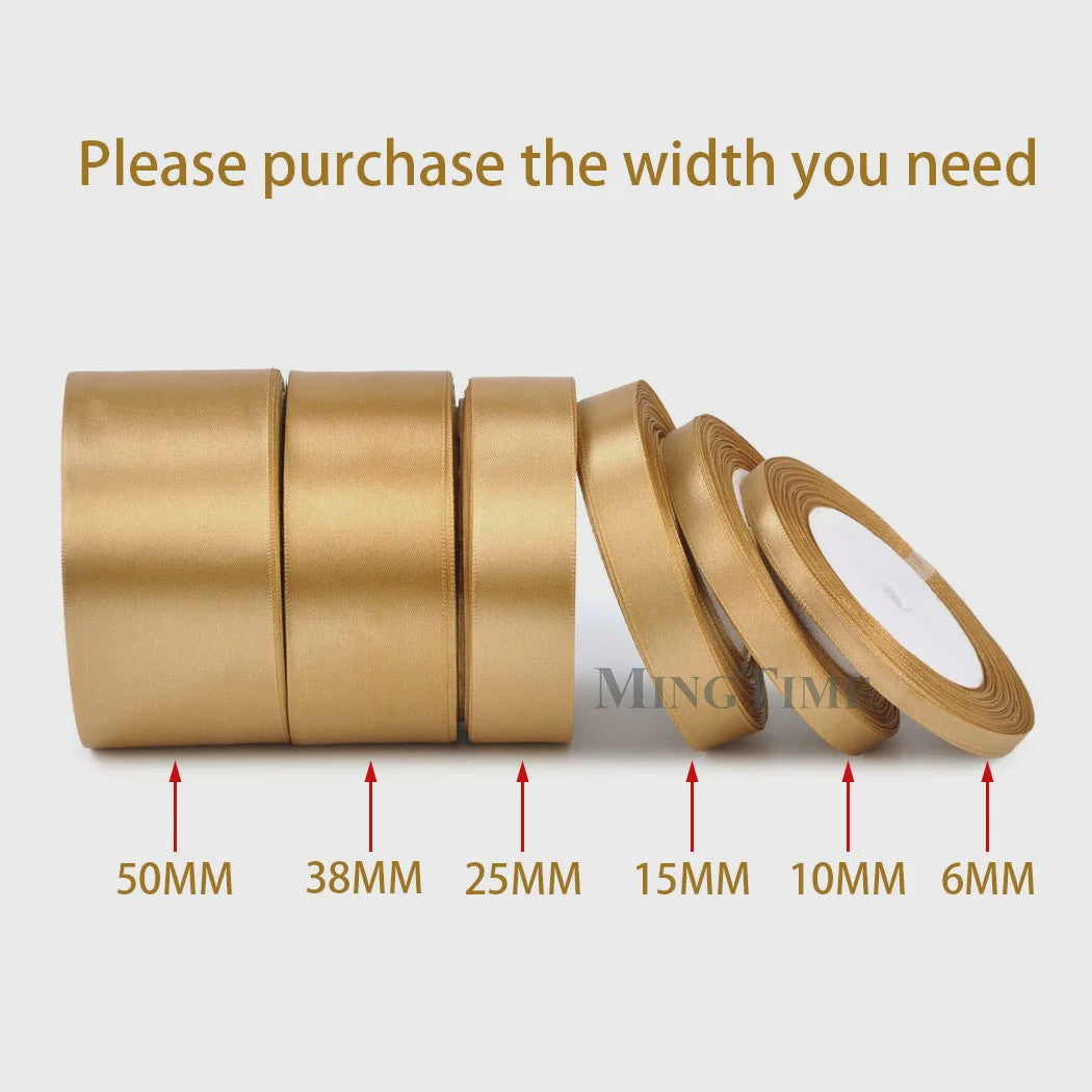 Satijnen Lint 22 Meter - Diverse Breedtes (6mm t/m 50mm) voor Decoratie & Knutselen