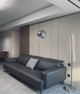 Nordic Luxe Boog Plafondlamp - Verstelbare LED Vloerlamp voor Woonkamer & Bedside