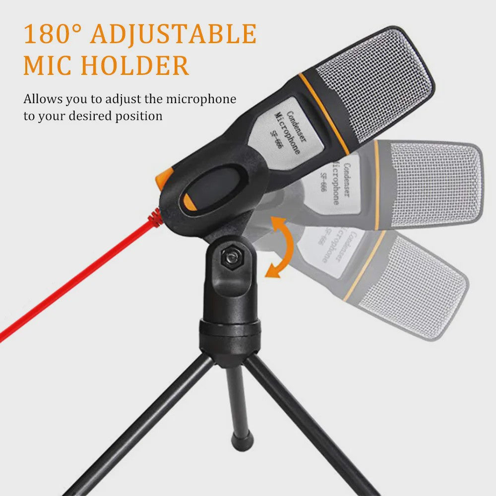 Professionele Condensator Microfoon voor PC, Karaoke & Live Streaming