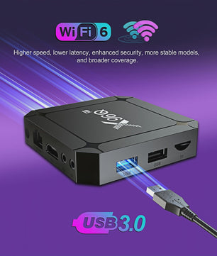 X96Q Android 14 TV Box: 4K Ultra HD Media Player met WiFi 6 & 2GB/16GB