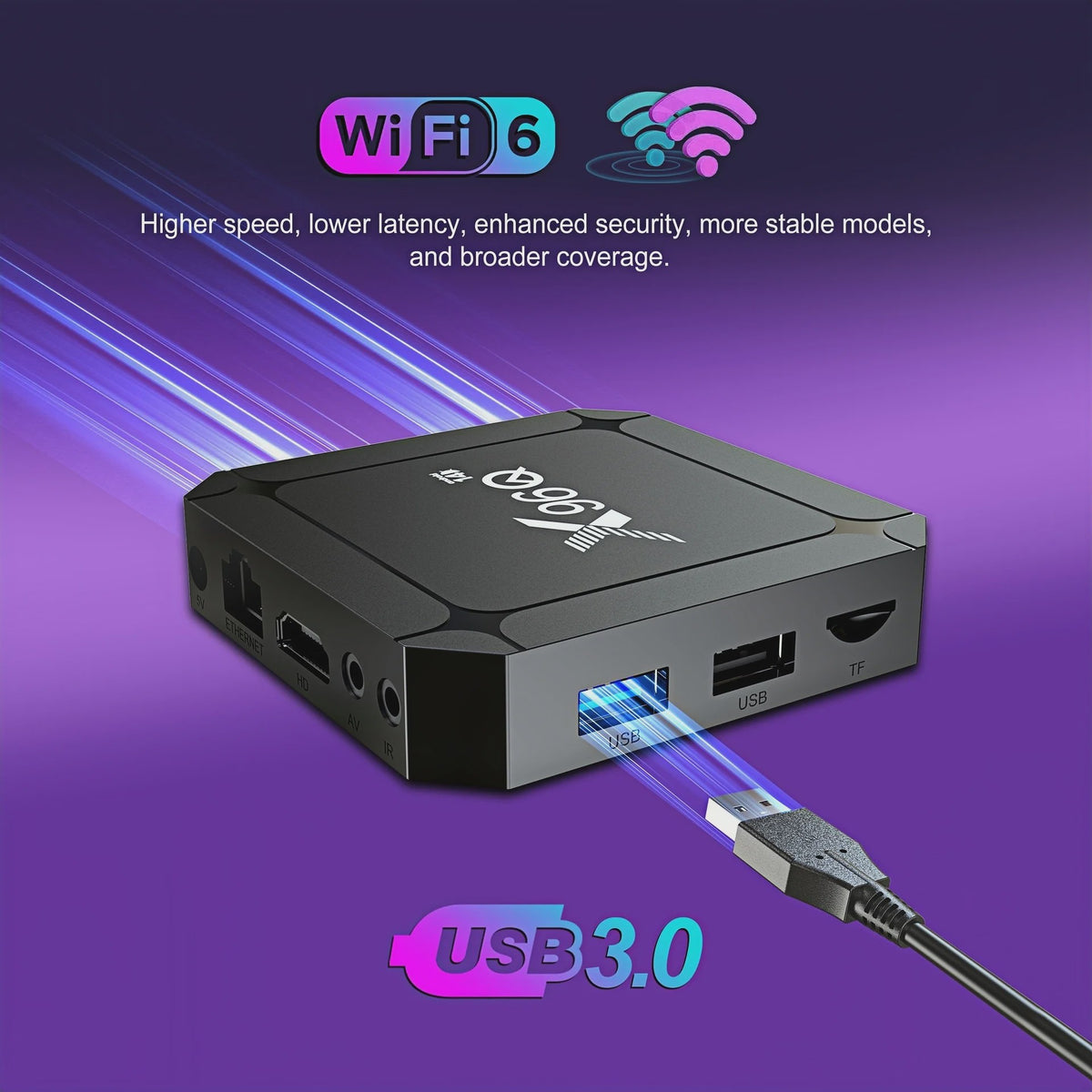 X96Q Android 14 TV Box: 4K Ultra HD Media Player met WiFi 6 & 2GB/16GB