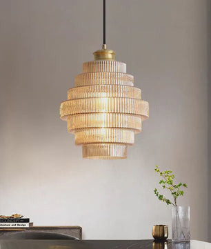 Nordic Retro Luxe Glazen Hanglamp - Sfeervolle Verlichting voor Bar, Slaapkamer & Eetkamer