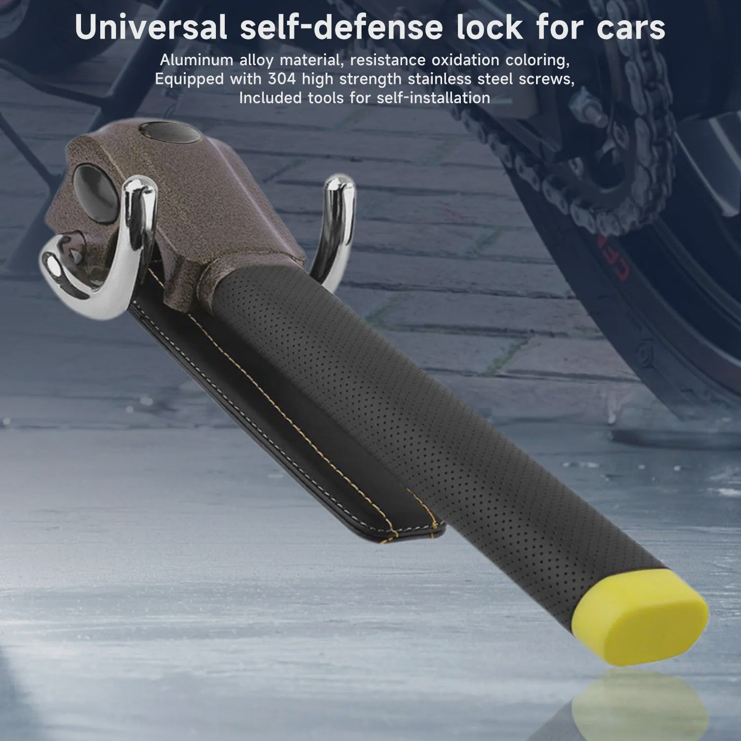 Universeel Aluminium Anti-diefstal Stuurwielslot met Airbag Baffle