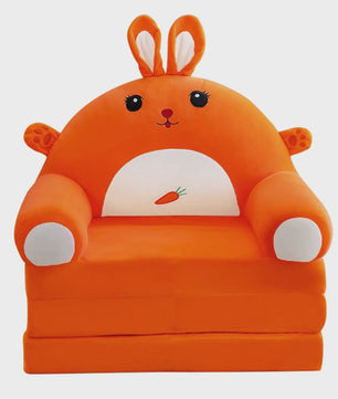 Pluche Kinder Sofa Bed - Opvouwbaar en Dubbelzijdig Plezier in Leuke Cartoon Vormen