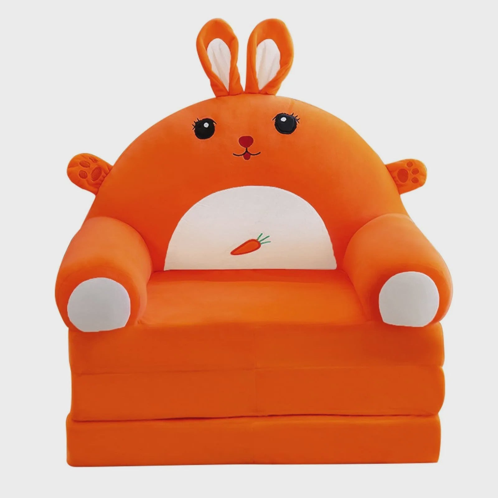 Pluche Kinder Sofa Bed - Opvouwbaar en Dubbelzijdig Plezier in Leuke Cartoon Vormen