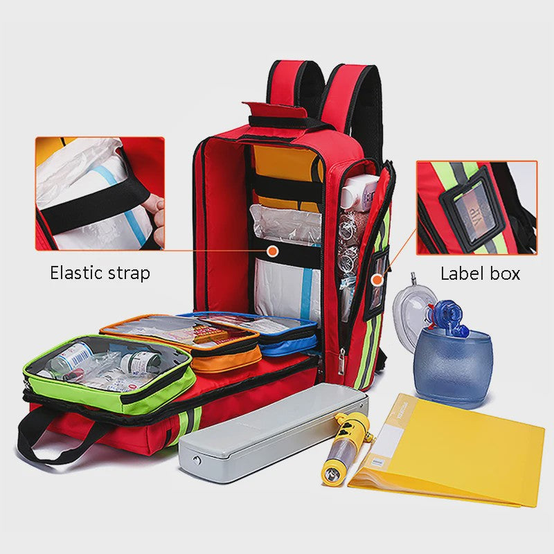 Noodhulp Rugzak - Grote Capaciteit EHBO Kit & Medische Organizer