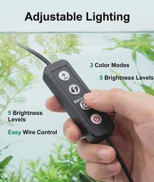 LED Aquarium Verlichting met RGBW Kleuren, Timer & Dimbaar