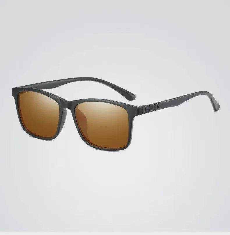 UV400 Zonnebril Heren Dames - Stijlvolle Square Zonnebril voor Fietsen, Rijden & Vissen - Luxe Designer Look