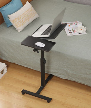 Verstelbare Laptoptafel op Wielen - Inklapbaar & Mobiel Sta-bureau voor Bed en Bank