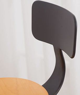 Set van 2 Stijlvolle Barstoelen - Verstelbaar Hout & Metaal met Draaibare Zitting