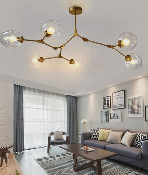 Moderne Moleculaire Plafondlamp - Nordic Stijl Glazen Hanglamp voor Woonkamer & Keuken