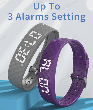 Trilwekker Armband Horloge - Stille Wekker voor Zware Slapers, Verstelbaar & Draagbaar