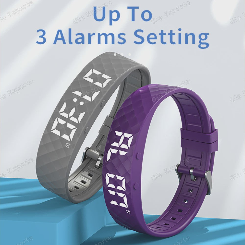 Trilwekker Armband Horloge - Stille Wekker voor Zware Slapers, Verstelbaar & Draagbaar