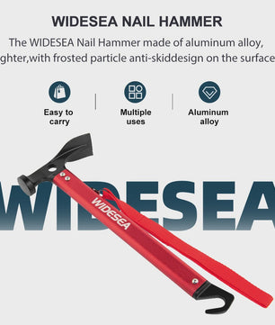 Widesea Aluminium Hamer - Sterk, Lichtgewicht & Multifunctioneel voor Kamperen en Outdoor