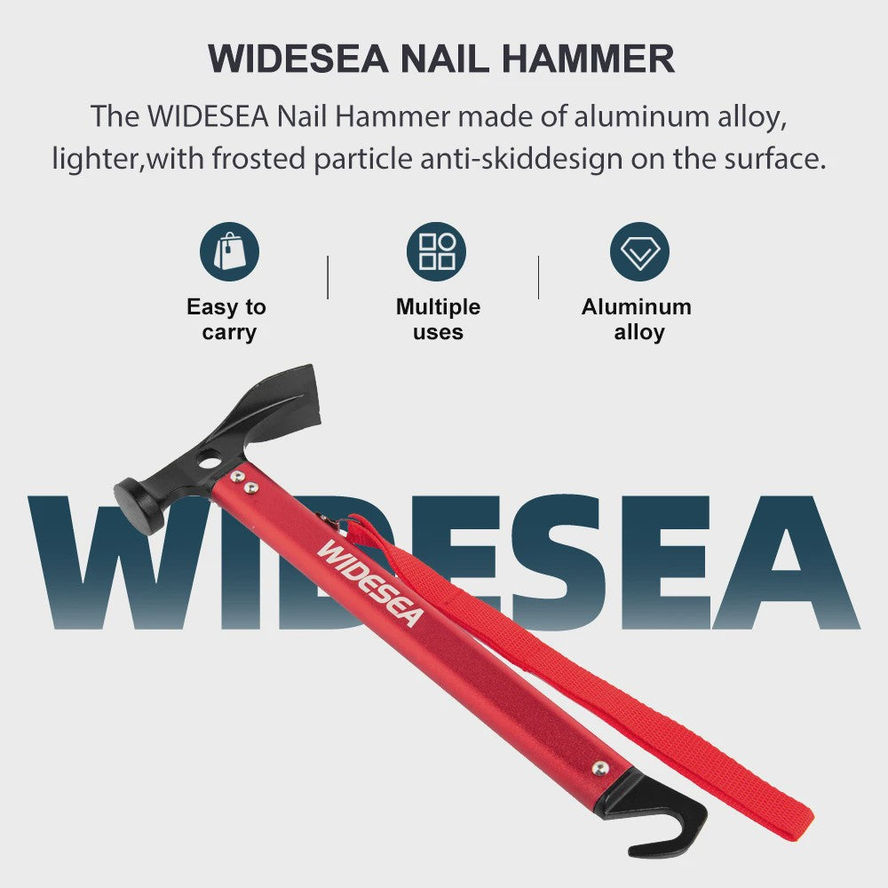 Widesea Aluminium Hamer - Sterk, Lichtgewicht & Multifunctioneel voor Kamperen en Outdoor
