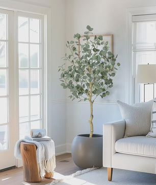 Kunstplant Eucalyptus Boom - 120/150/180 cm Hoog - Realistische Decoratie voor Binnen & Buiten