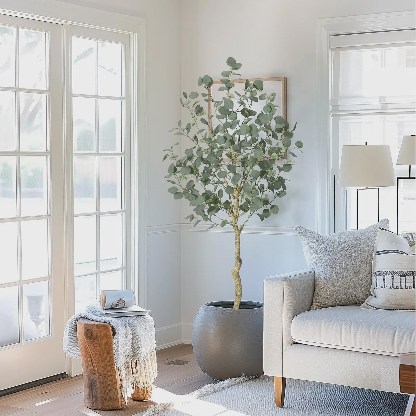 Kunstplant Eucalyptus Boom - 120/150/180 cm Hoog - Realistische Decoratie voor Binnen & Buiten