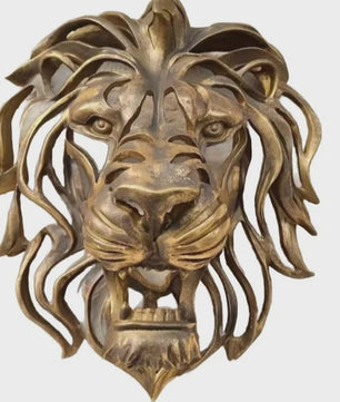 3D Leeuwenkop Wanddecoratie - Resin Ambachtelijk Ornament