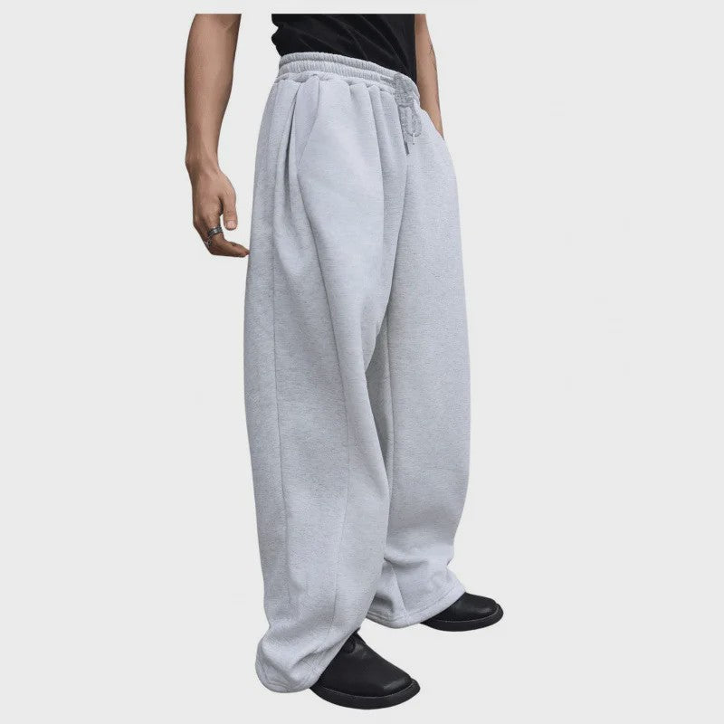 Herfst/Winter Heren Broek - Losse Pasvorm, Elastische Tailleband & Zakken