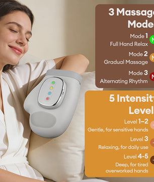 Elektrische Handmassager met Luchtdruk & Vibratie - Ontspan Handen, Polsen & Vingers