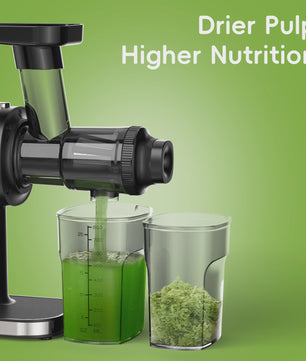 BioloMix Slowjuicer - Koude Persing, Hoge Sapopbrengst & Stille Werking