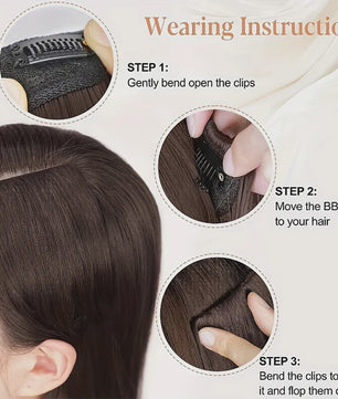 Naadloze Clip-in Haarstukken voor Volume: Synthetische Haarverlenging voor Dames