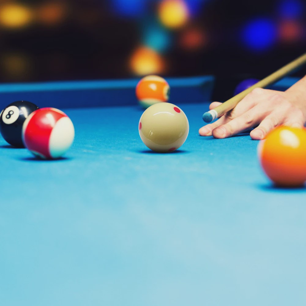 Billiard Trainingsbal met 6 Blauwe Stippen - 57.2mm Standaard Pool Keu Biljartbal