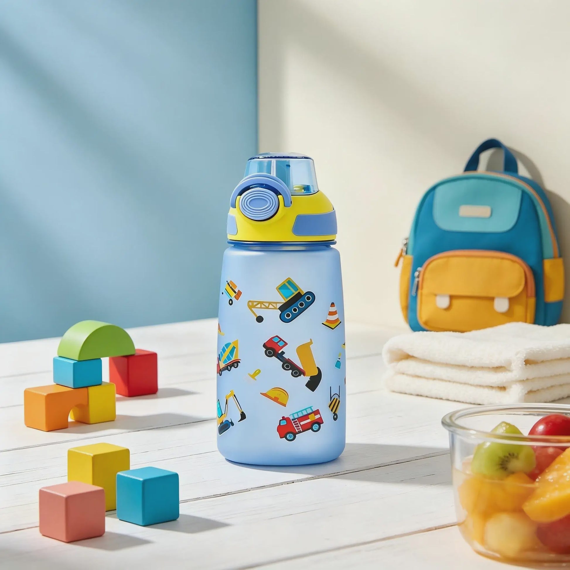 Leuke 650ml Drinkfles met Fruitgeur Capsules - Set van 5