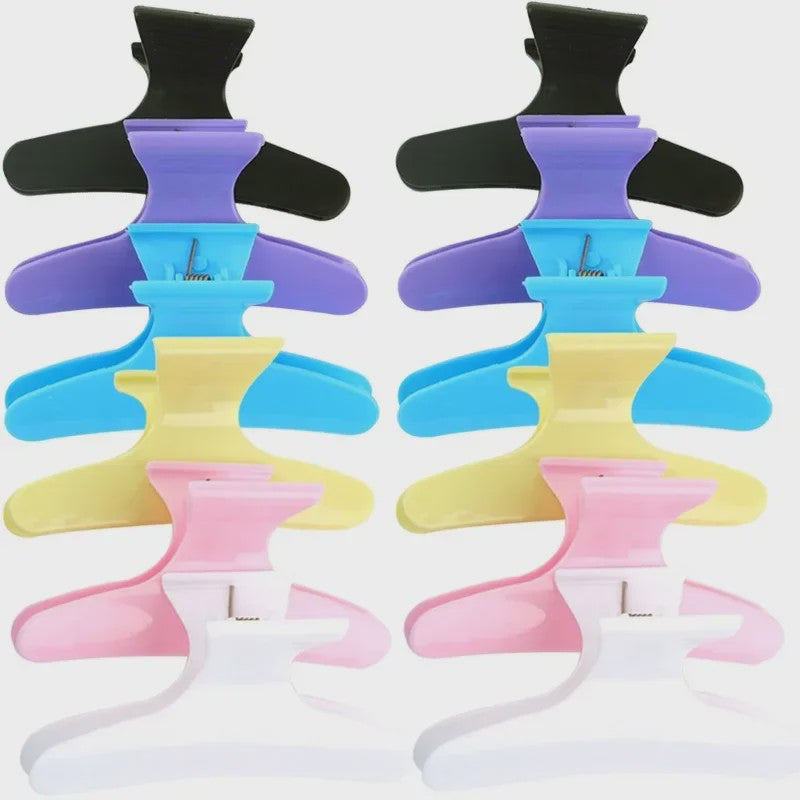 Professionele Haarclips Vlinder Model - Set van 10 Stuks voor Styling en Sectie