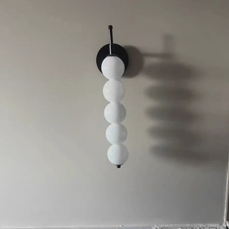 Moderne Scandinavische Wandlamp met Glazen Bollen - Sfeervolle Verlichting voor Slaapkamer, Corridor en Woonkamer