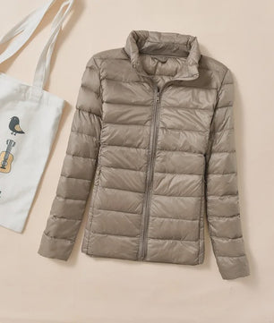 Dames Lichtgewicht Gekwalte Donsjas - Warme Puffer Winterjas & Windjack