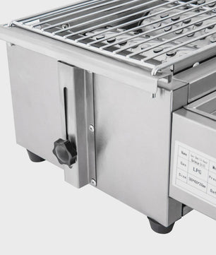 Roestvrijstalen Gas Barbecue met 4 Branders - Compact & Draagbaar
