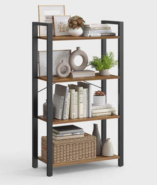 VASAGLE Boekenkast - Stijlvolle Opbergkast met 4, 5 of 6 Niveaus - Industrieel Design