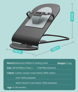 Multifunctionele Baby Bouncer Stoel - Lichtgewicht, Draagbaar & Comfortabel Schommelbedje