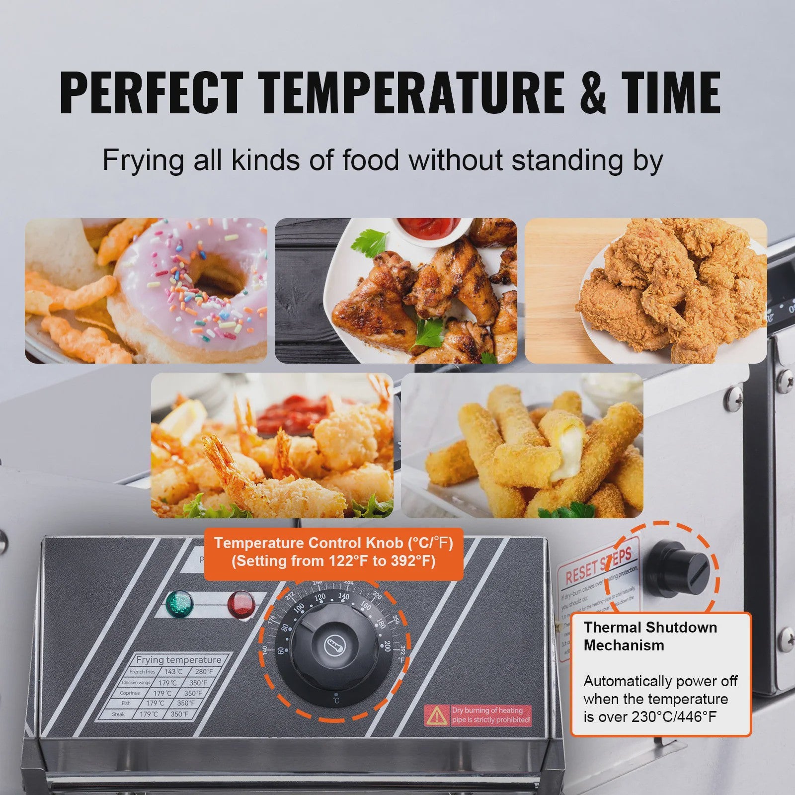 Dubbele Professionele Elektrische Frituurpan 12L - 3000W RVS - Ideaal voor Friet & Kip