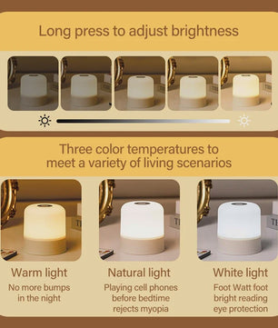 Oplaadbare Sfeerlamp met Afstandsbediening - Touch Sensor, RGB Kleuren & Dimbaar