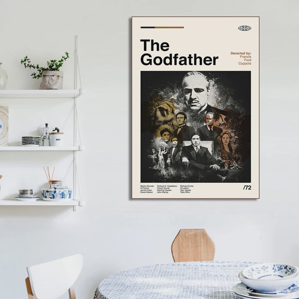 Iconische Film & TV Canvas Posters: Friends, Back to the Future, Pulp Fiction, The Godfather