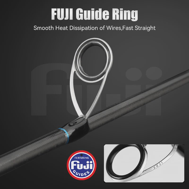 Leydun AURA T1100 Spinning Hengel - FUJI Gidsringen & Carbon Cloth