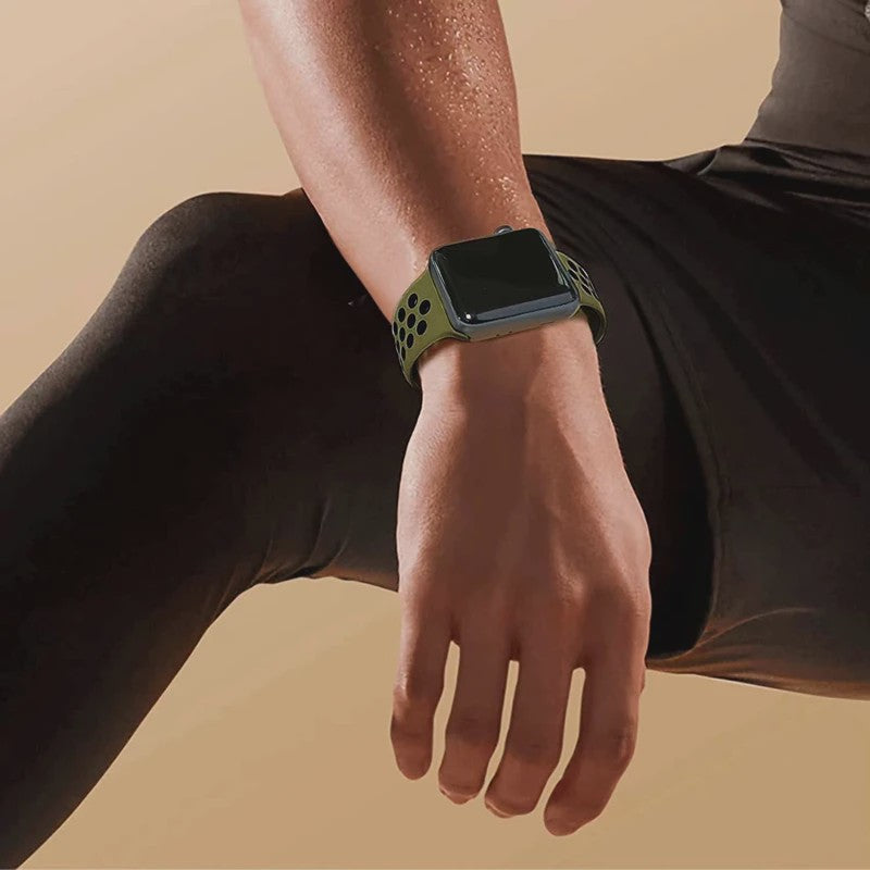 Ademende Sportband voor Apple Watch (38-49mm) - Comfortabele Vervangingsband