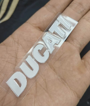 3D Ducati Logo Sticker - Gepersonaliseerde Motor & Auto Decoratie