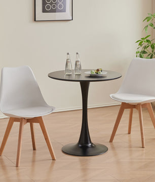 Elegante Ronde Eettafel - Nordic Tulip Design - 70cm - Wit of Zwart