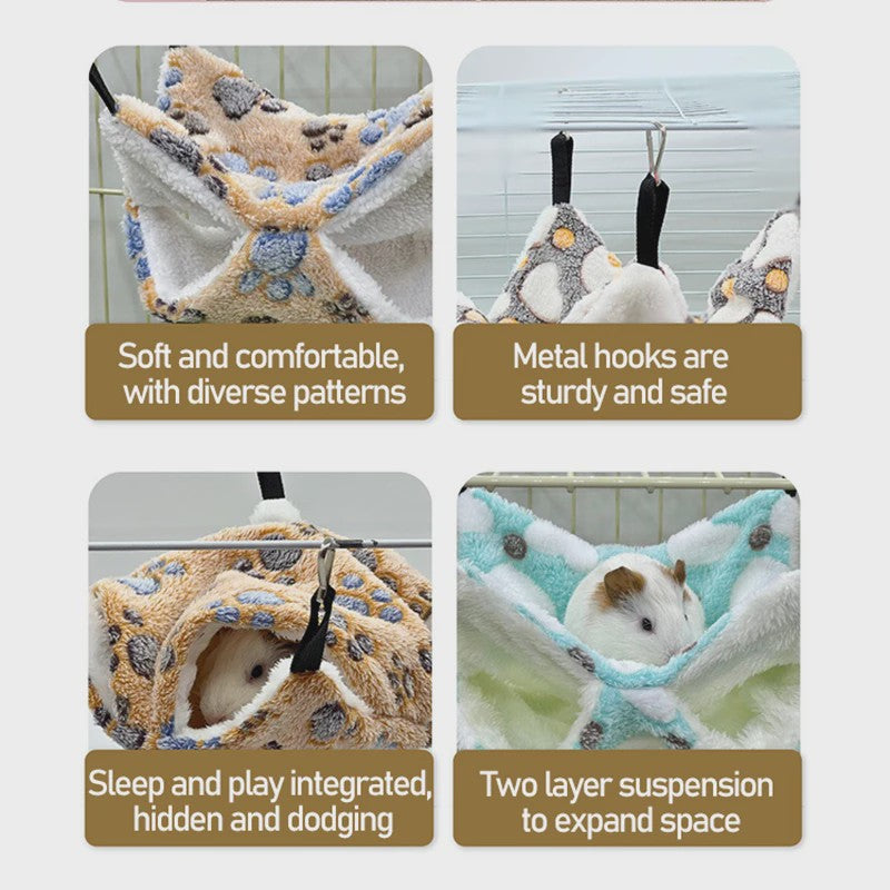 Comfortabele Knaagdier Hangmat - Zacht & Veilig - Voor Hamsters, Ratten & Cavia's
