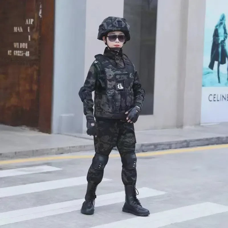 Kinder Special Forces Camouflage Trainingspak - Zwarte Adelaar