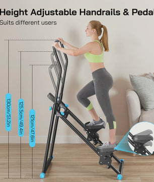 New Version Vertical Climber Machine -Compact Folding Cardio Stepper for Full-Body Workout,Ideal for Home Gym Exercise Equipment