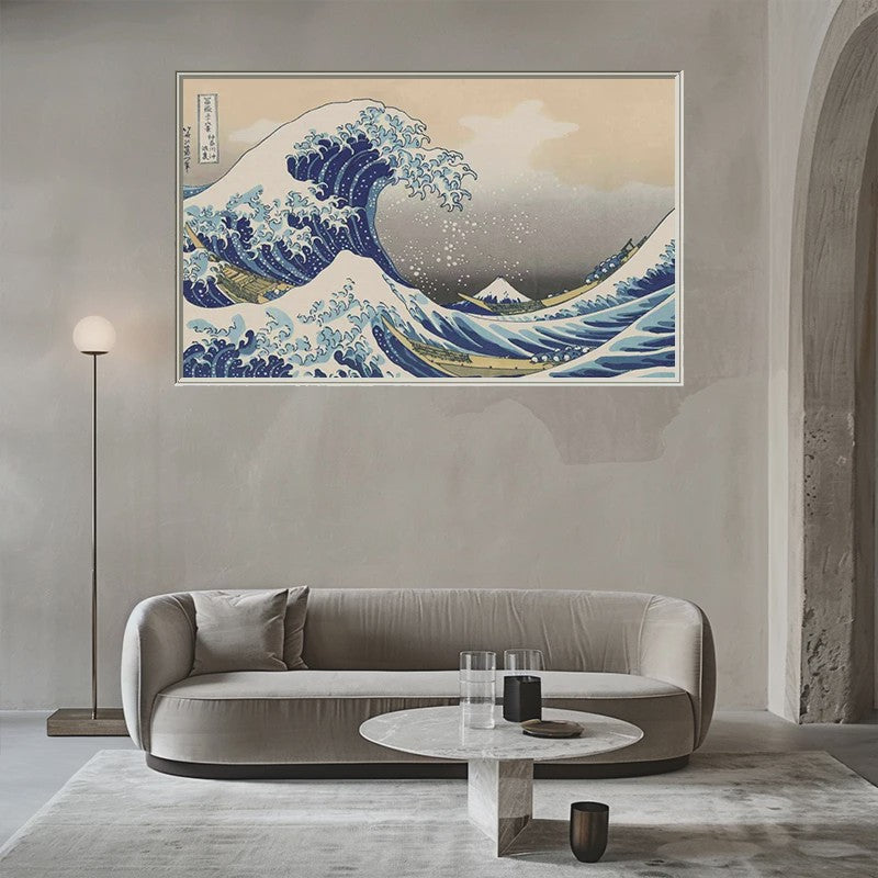 Iconische Japanse 'De Grote Golf van Kanagawa' Canvas Poster met Fuji - Vintage Muurkunst