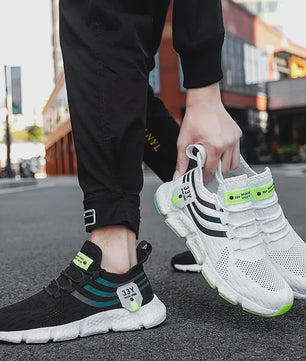 Herensneakers Ademend Lichtgewicht Mesh - Casual Sport & Hardloopschoenen