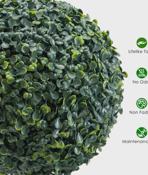 Kunstplant Topiary Boom 90cm met Buxusbollen in Pot - Decoratieve Tuin en Huisplant