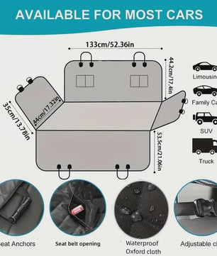 Waterdichte & Krasbestendige Autostoelhoes - Hondenh kuin voor Veilig Reizen