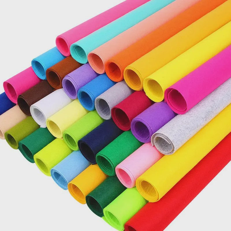 Set Vilt Stof Vellen - Assorti Kleuren - 1mm Dik - DIY Knutselen & Naaien